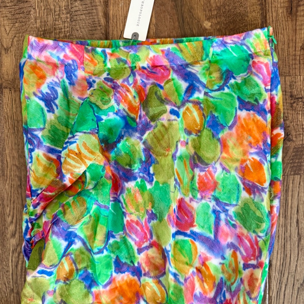 NWT Anthropologie Hope For Flowers by Tracey Reese Asymmetrical Skirt Size XS I - Picture 5 of 11